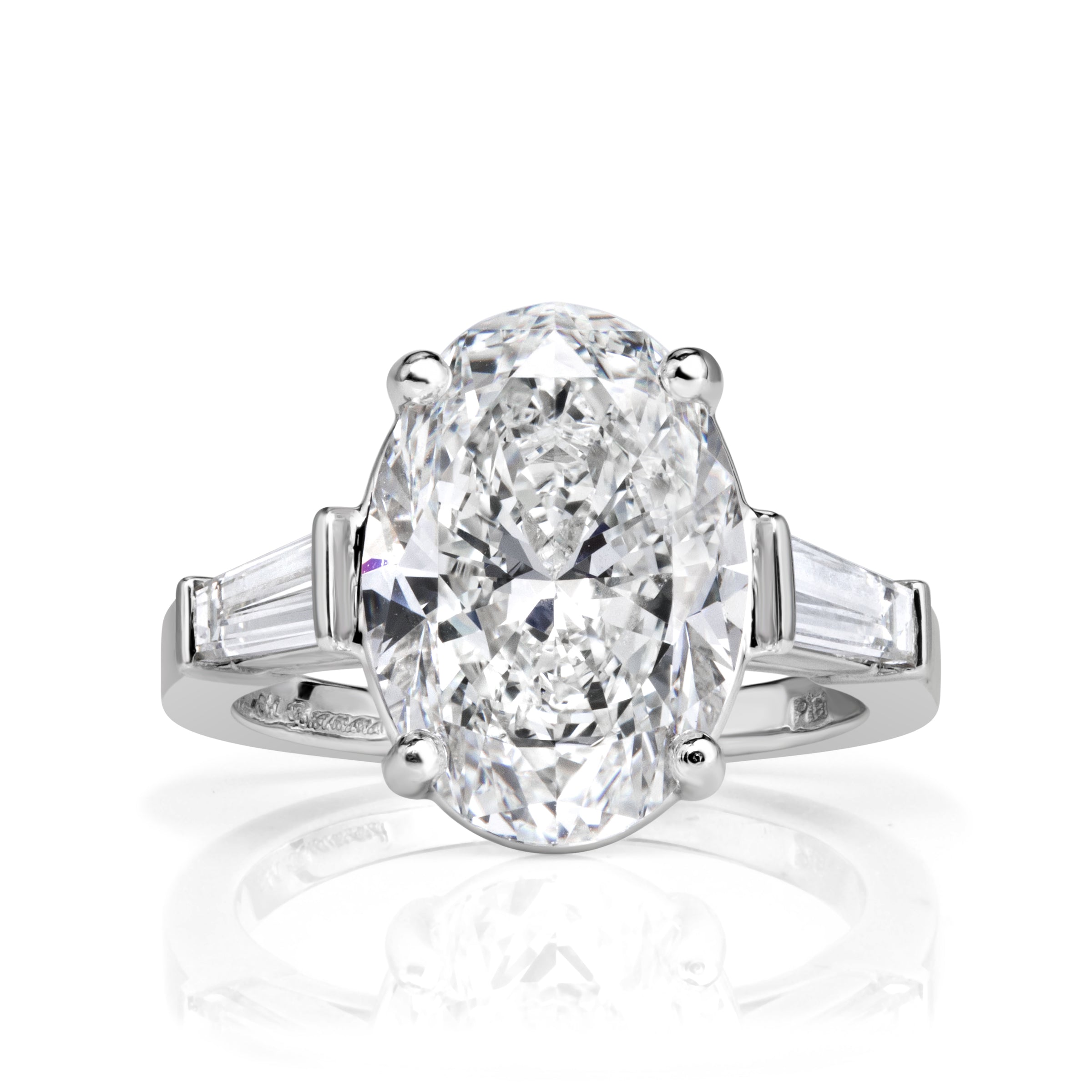 5.59ct Oval Cut Diamond Engagement Ring