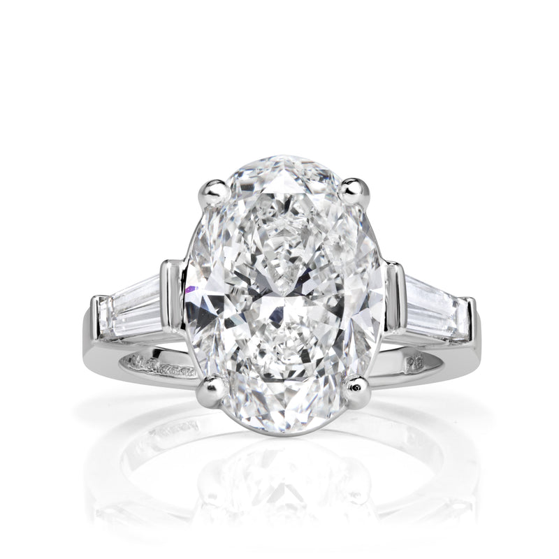 5.59ct Oval Cut Diamond Engagement Ring