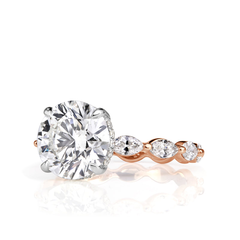 3.45ct Round Brilliant Cut Diamond Engagement Ring