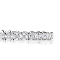14.98ct Emerald Cut Diamond Tennis Bracelet in 18K White Gold
