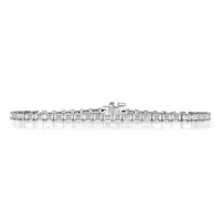 3.82ct Baguette Cut Diamond Tennis Bracelet in 18K White Gold