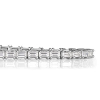 3.82ct Baguette Cut Diamond Tennis Bracelet in 18K White Gold