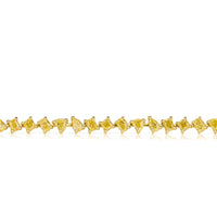 7.21ct Fancy Yellow Diamond Tennis Bracelet in 18K Yellow Gold