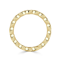 1.90ct Fancy Yellow Oval Cut Diamond Bezel Eternity Band in 18k Yellow Gold
