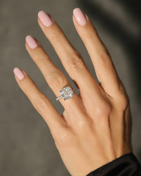 6.75ct Cushion Cut Diamond Engagement Ring