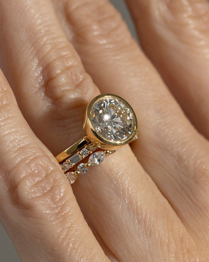 3.22ct Round Brilliant Cut Diamond Engagement Ring