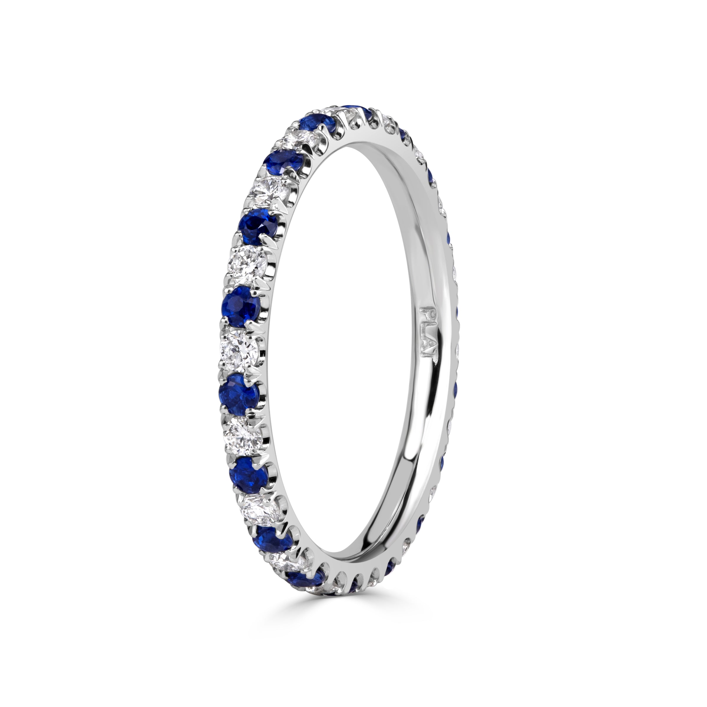 0.71ct Sapphire and Diamond Eternity Band