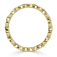 1.05ct Marquise Cut Diamond Bezel Set Eternity Band in 18k Yellow Gold