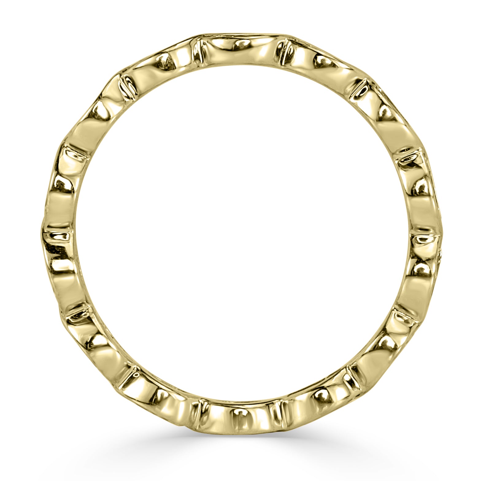 1.05ct Marquise Cut Diamond Bezel Set Eternity Band in 18k Yellow Gold