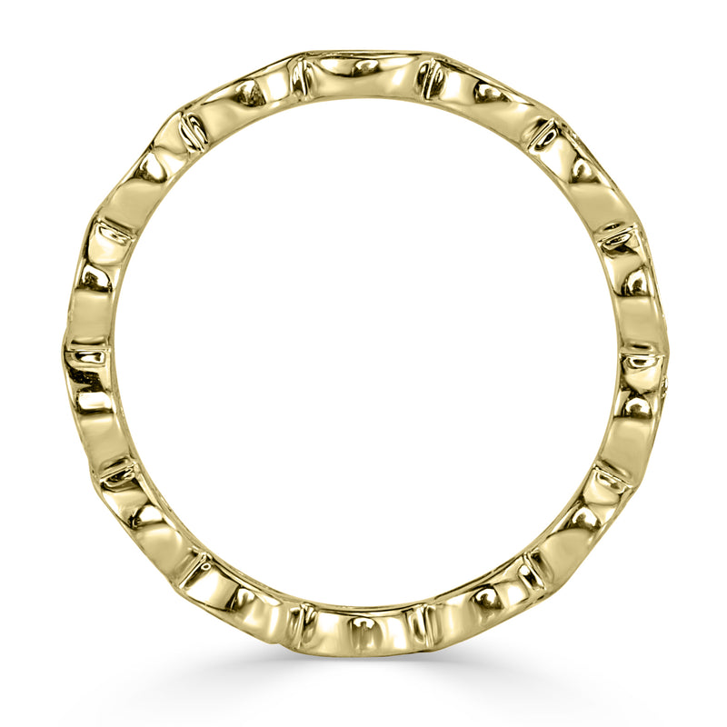 1.05ct Marquise Cut Diamond Bezel Set Eternity Band in 18k Yellow Gold