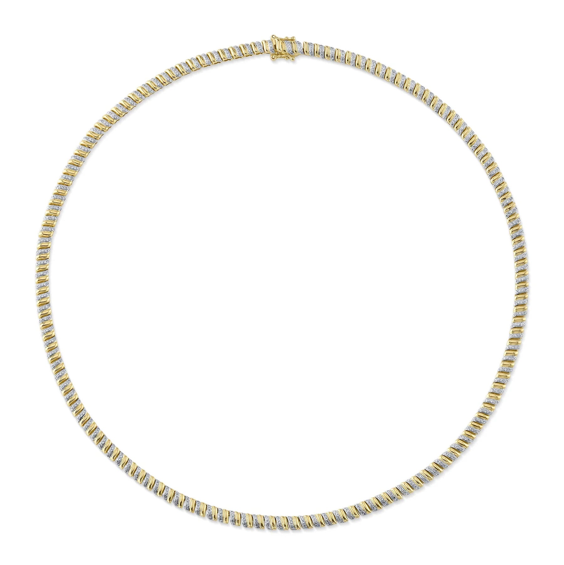 1.41ct Round Brilliant Cut Diamond Necklace in 14K Yellow Gold