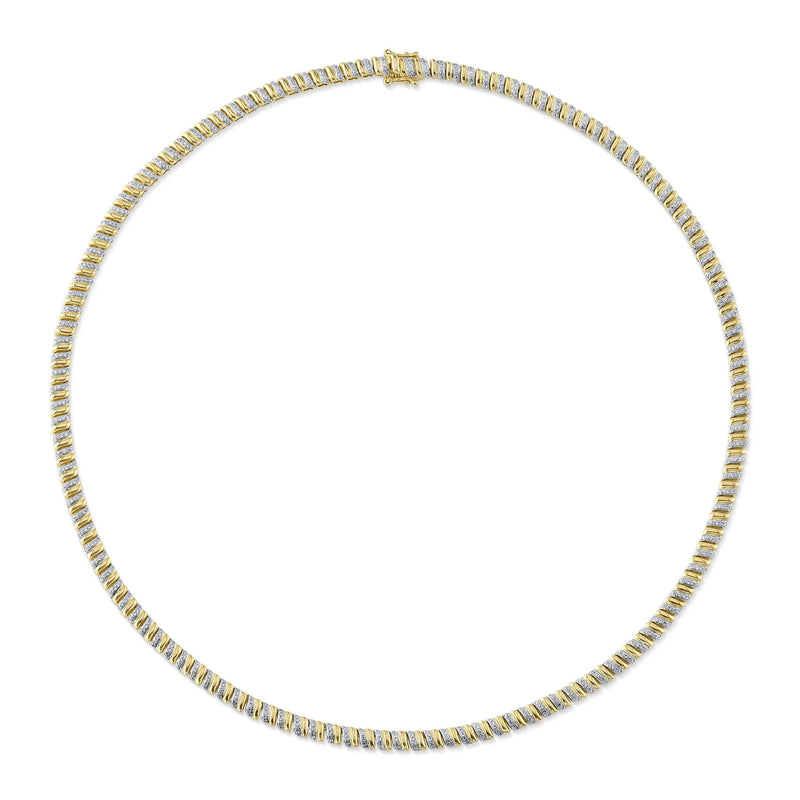 1.14ct Round Brilliant Cut Diamond Necklace in 14K Yellow Gold