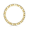 2.24ct Oval Cut Diamond Bezel Set Eternity Band in 18K Yellow Gold
