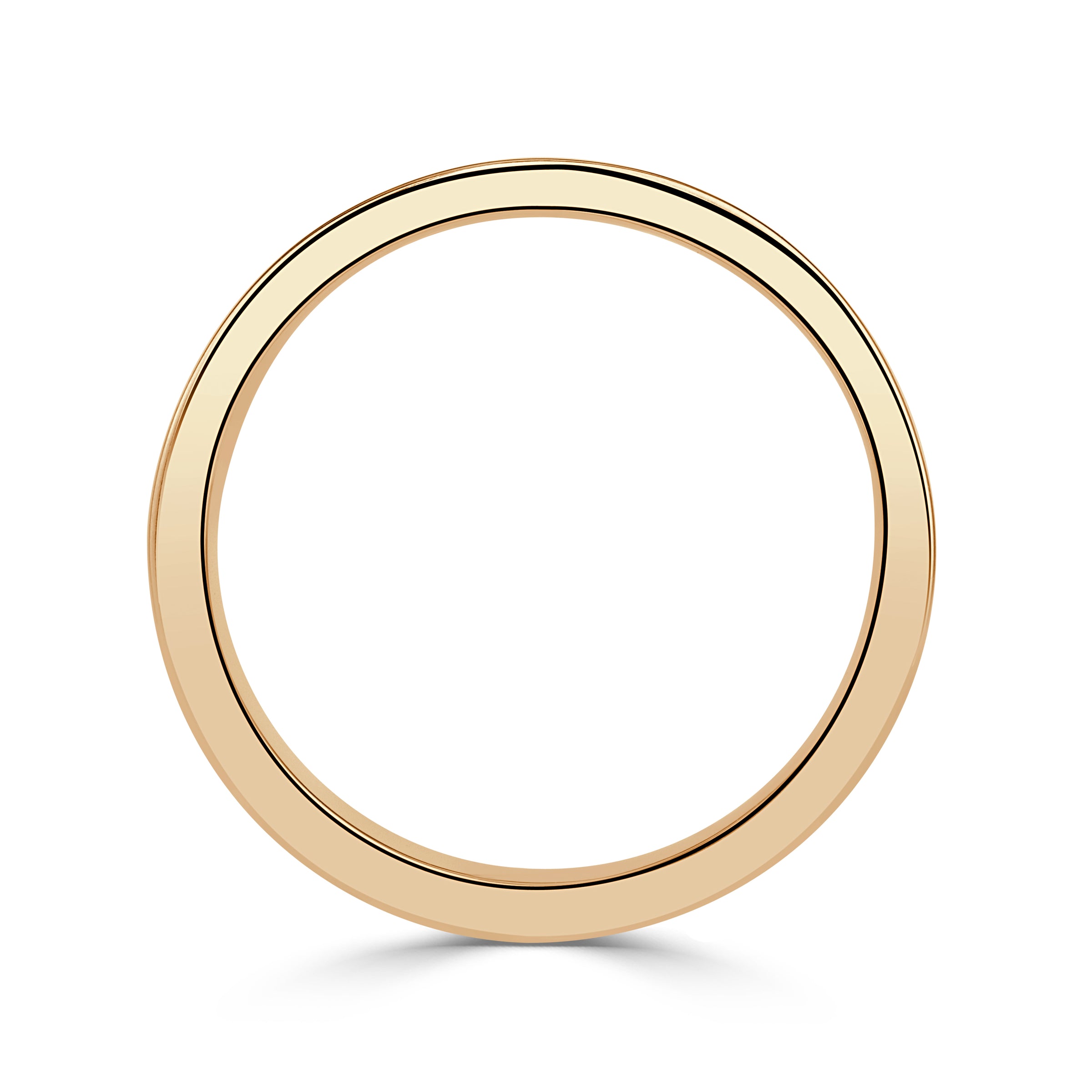 Handmade Flat Wedding Band 6mm