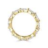 2.37ct Pear Shaped Diamond Eternity Band in 18K Yellow Gold