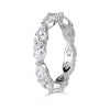 2.37ct Pear Shaped Diamond Eternity Band in Platinum