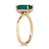 2.32ct Emerald Cut Green Emerald Engagement Ring