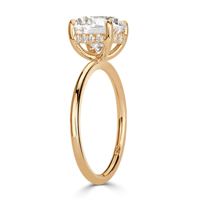 3.09ct Round Brilliant Cut Diamond Engagement Ring