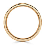 Men's Step Edge Stone Finished Wedding Band in 14K Yellow Gold 6.0mm