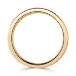 Men's Gooved Stone Finished Wedding Band in 14k Yellow Gold 6.0mm