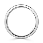 Men's Gooved Stone Finished Wedding Band in Platinum 6.0mm