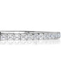 5.89ct Emerald Cut Diamond Stretch Tennis Bracelet in 18K White Gold