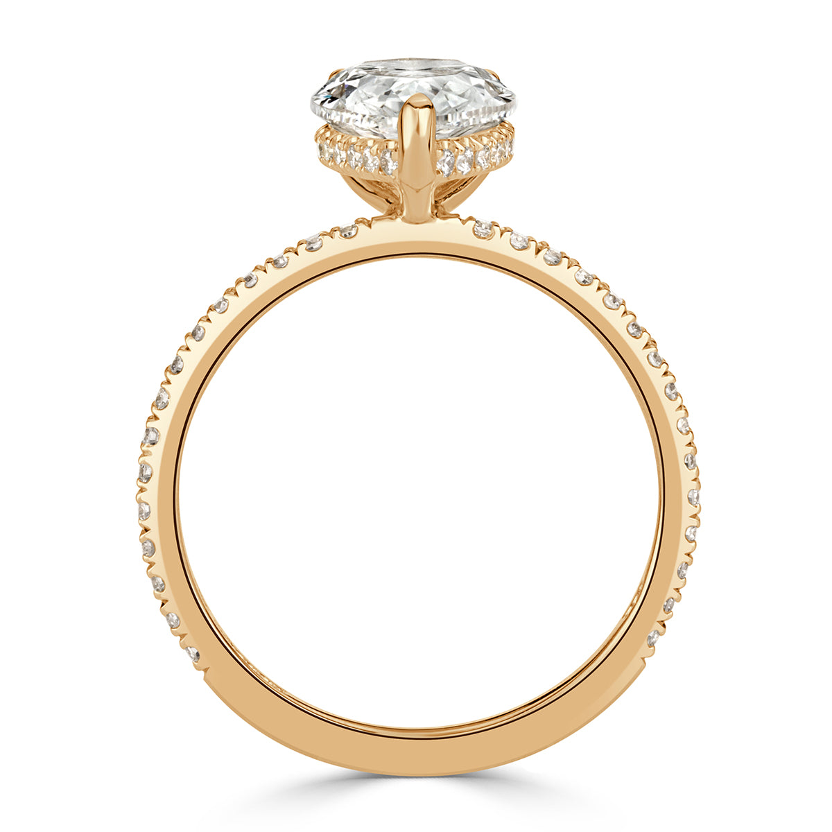 2.88ct Pear Shaped Diamond Engagement Ring