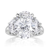 6.24ct Oval Cut Diamond Engagement Ring