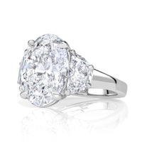 6.24ct Oval Cut Diamond Engagement Ring
