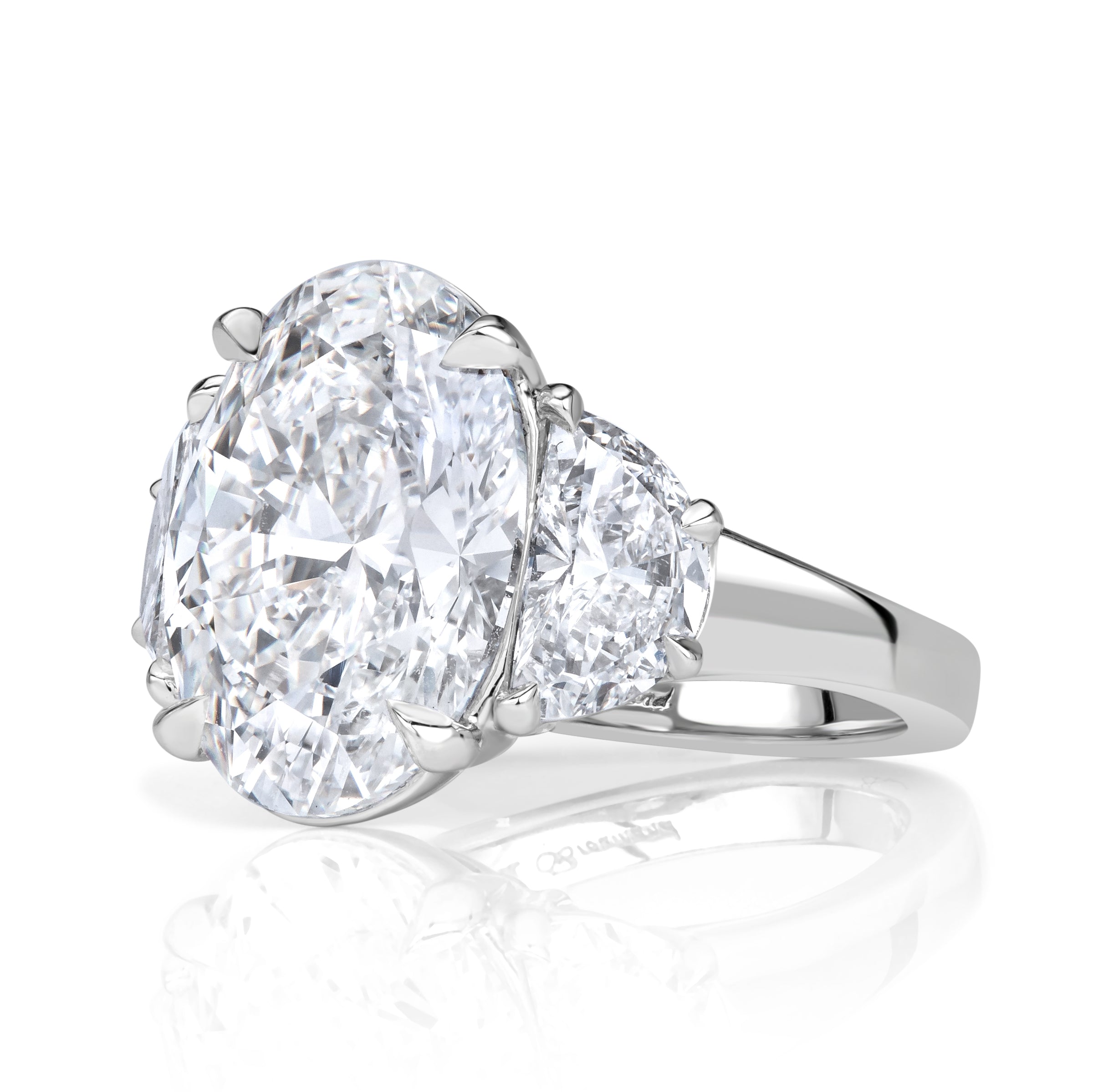 6.24ct Oval Cut Diamond Engagement Ring