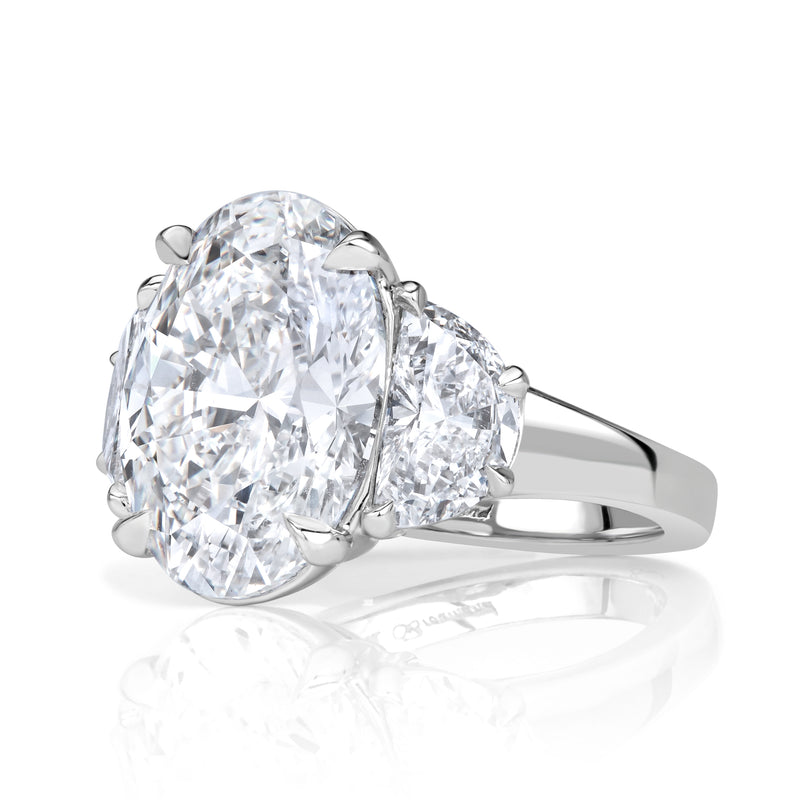 6.24ct Oval Cut Diamond Engagement Ring