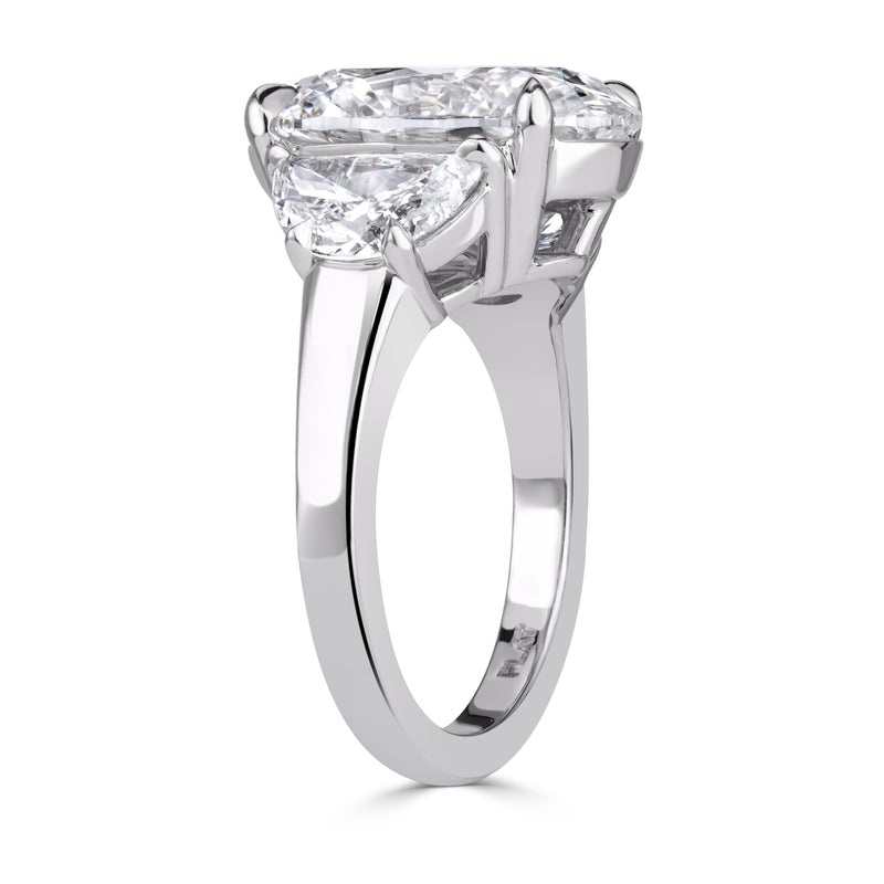 6.24ct Oval Cut Diamond Engagement Ring