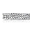 5.12ct Round Brilliant Cut Diamond Three-row Tennis Bracelet