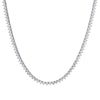 6.35ct Round Brilliant Cut Diamond Tennis Necklace in 18k White Gold