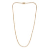 4.15ct Round Brilliant Cut Diamond Tennis Necklace in 14k Yellow Gold