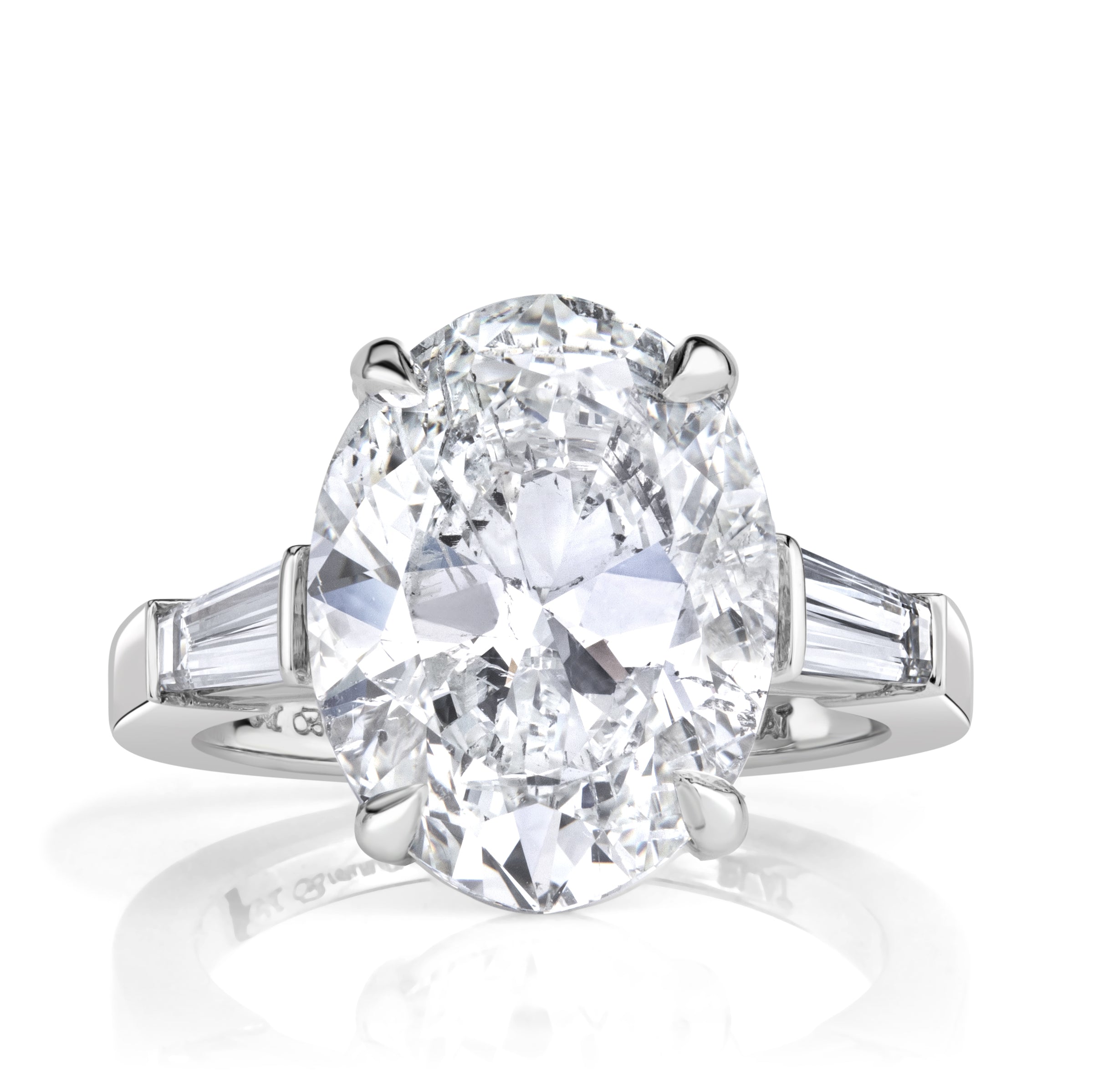 5.57ct Oval Cut Diamond Engagement Ring
