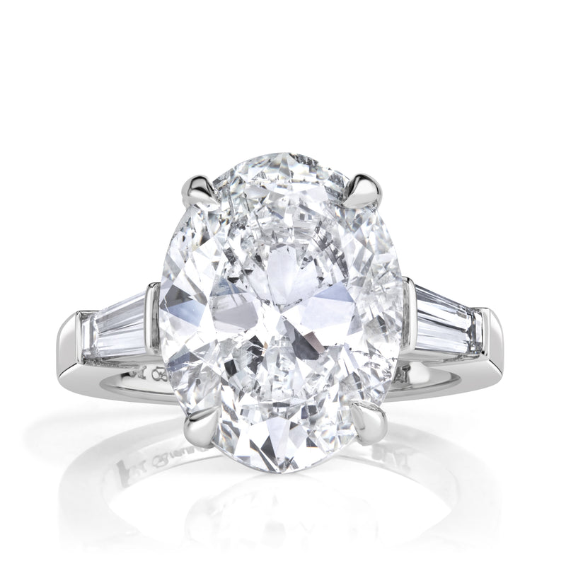 5.57ct Oval Cut Diamond Engagement Ring