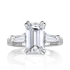 3.76ct Emerald Cut Diamond Engagement Ring