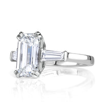 3.76ct Emerald Cut Diamond Engagement Ring