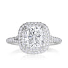 2.55ct Cushion Cut Diamond Tiffany and Co Engagement Ring