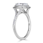 2.55ct Cushion Cut Diamond Tiffany and Co Engagement Ring