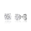 1.20ct Round Brilliant Cut Diamond Stud Earrings in 14k White Gold