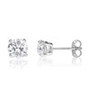 1.20ct Round Brilliant Cut Diamond Stud Earrings in 14k White Gold