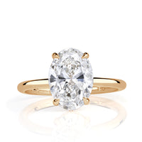 2.28ct Oval Cut Diamond Engagement Ring in 18k Yellow Gold