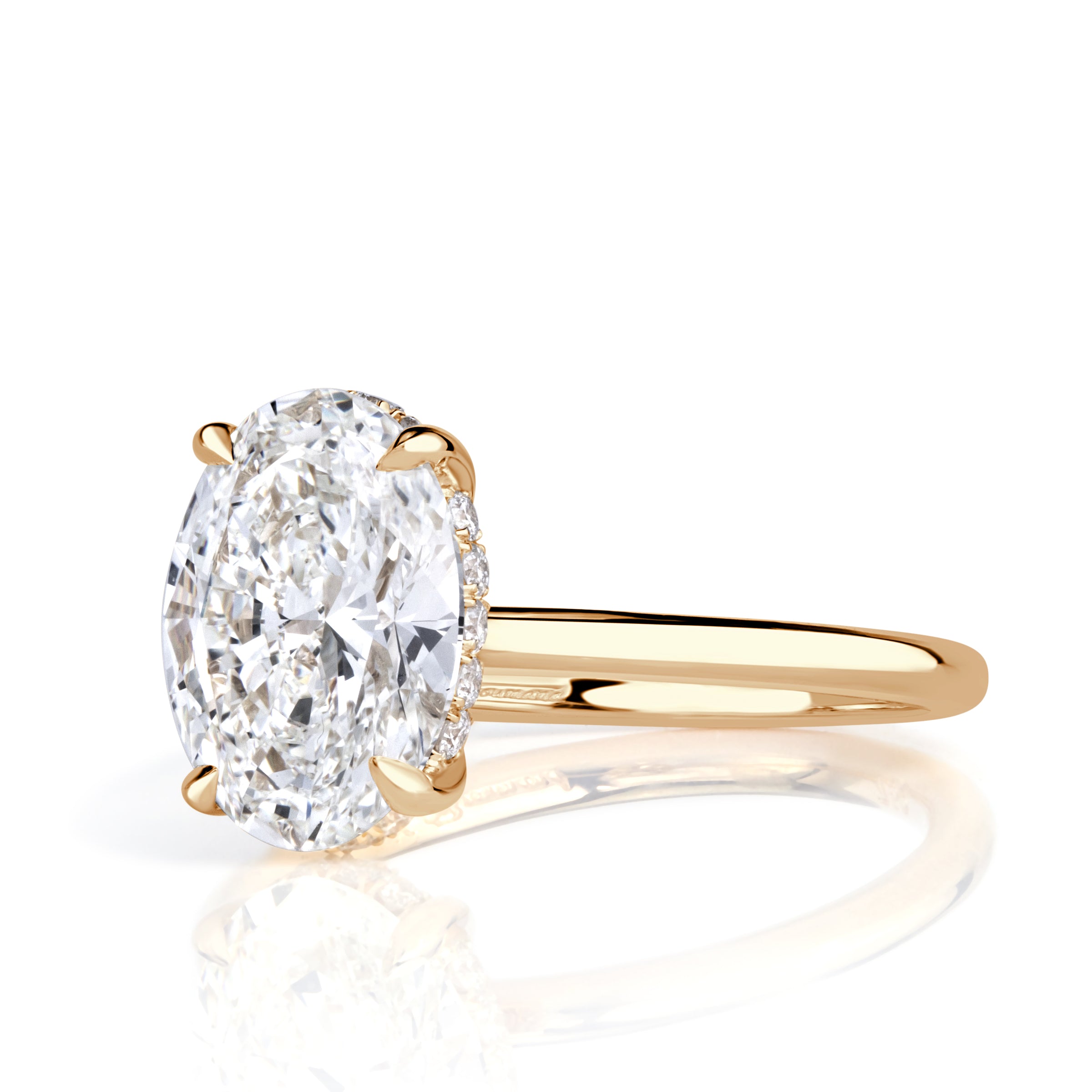 Oval Best Carat Diamond Ring Oval Cut Diamond Engagement Ring In