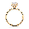 2.28ct Oval Cut Diamond Engagement Ring in 18k Yellow Gold