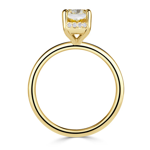 2.1ct Radiant Cut Diamond Engagement Ring
