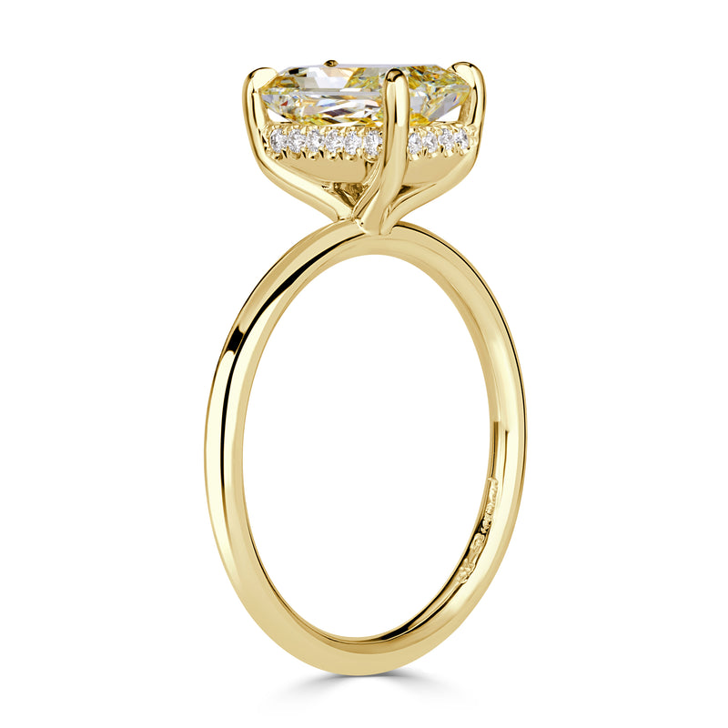 2.1ct Radiant Cut Diamond Engagement Ring