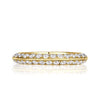 1.35ct Round Brilliant Cut Diamond Knife Edge Eternity Band in 18k Yellow Gold