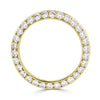 1.35ct Round Brilliant Cut Diamond Knife Edge Eternity Band in 18k Yellow Gold